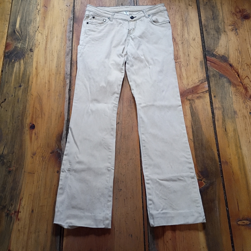 Prana Bootcut Jeans Womens Size 6 Embroidered Pockets Hemmed